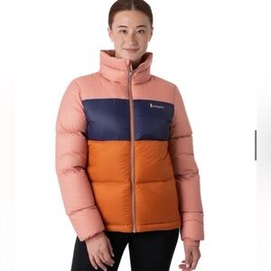 Cotopaxi Solazo Women’s Down Jacket 650 Fill Retro Clay Mezcal Sz M